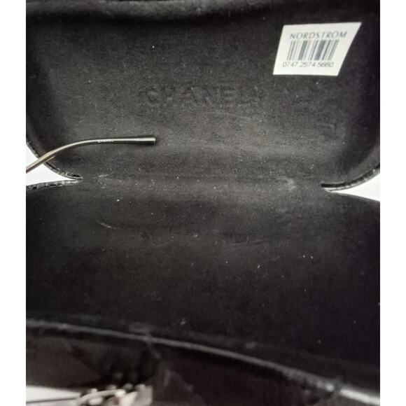 Chanel Sunglasses Womens One Size Silver Rimless Shield Gradient CC Logo Wrap - Picture 10 of 11